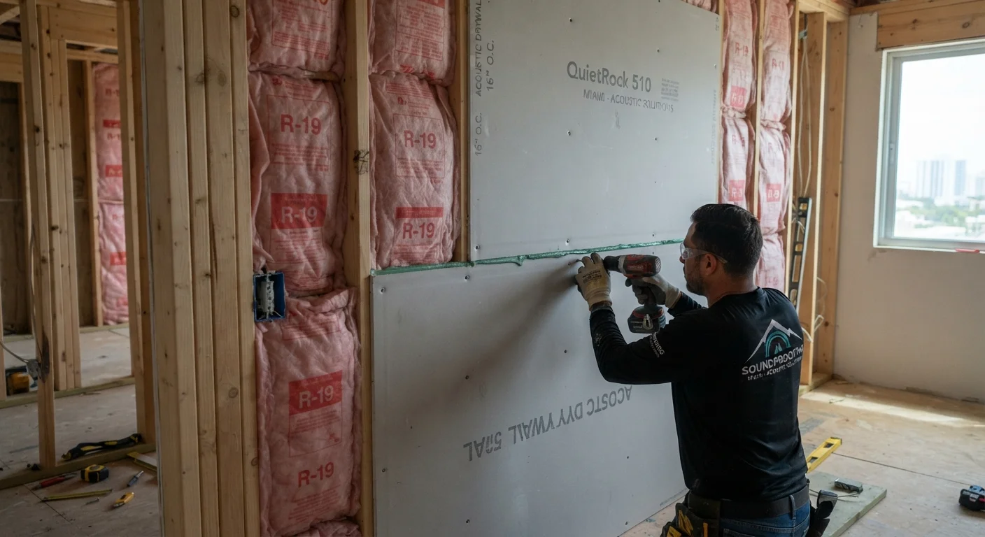 Drywall soundproofing and insulation Miami